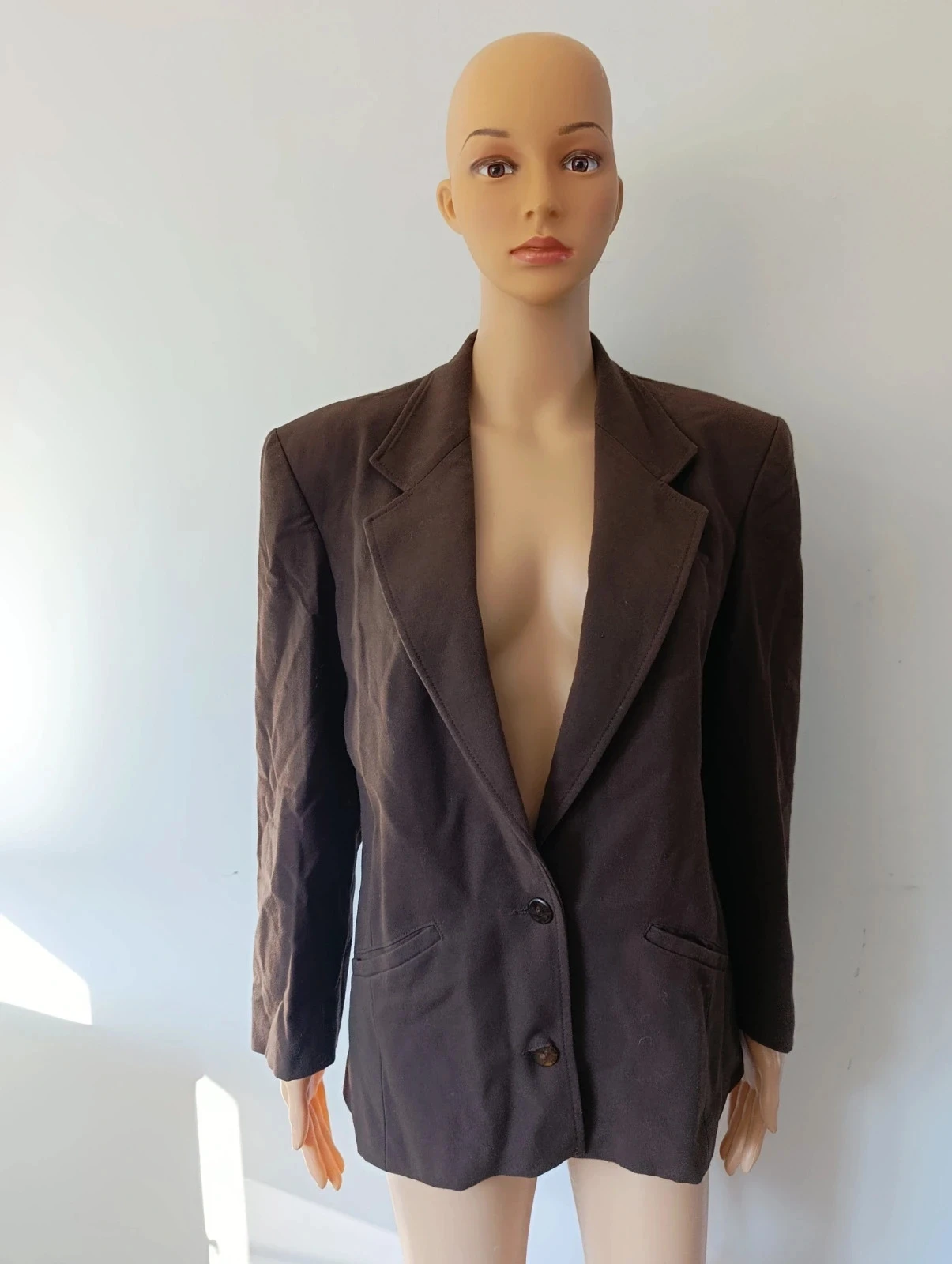 Blazer Benetton vintage marrón chocolate Made in Italy T40 – photo 2